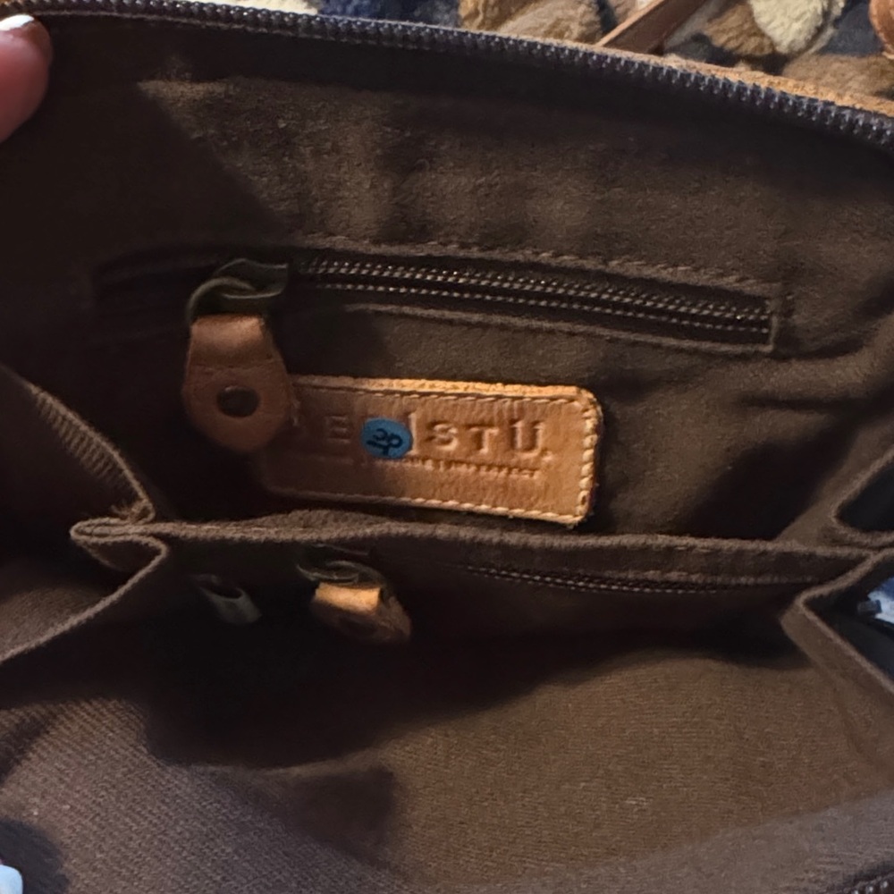 Bed Stu Brown Leather Crossbody Bag - Picture 5 of 7